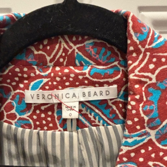 VERONICA BEARD Dickey Honolulu Hibiscus Floral Linen Blazer Jacket Pant set - Picture 9 of 14